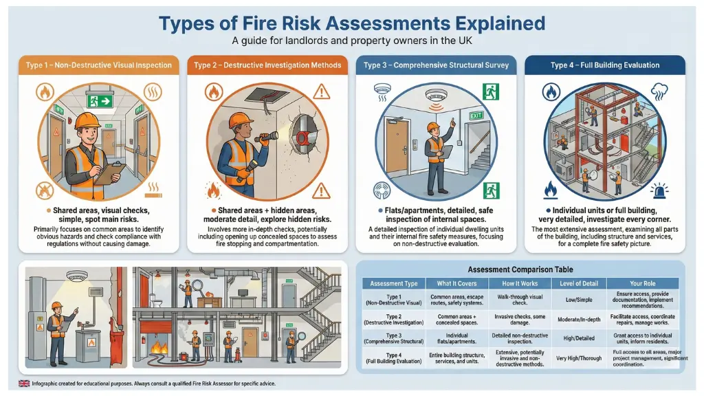 Different types of fire risk assessment