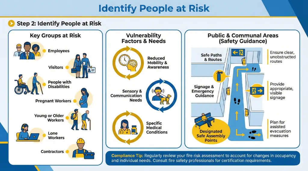 People at higher risk during a fire