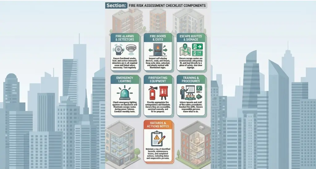 What is fire risk assessment checklist